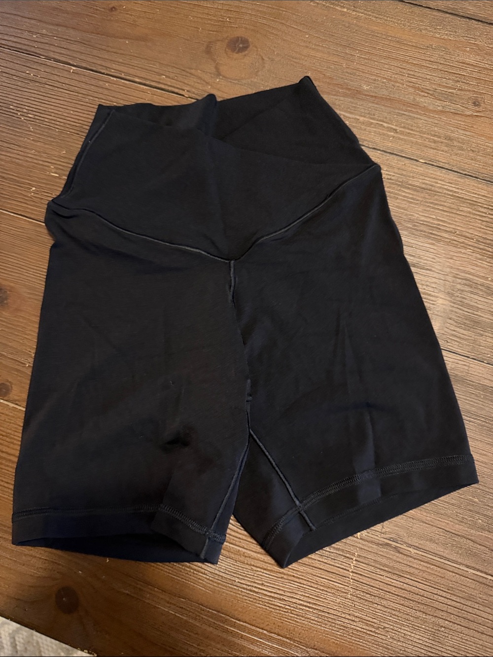 aerie Black High-Rise Bike Shorts